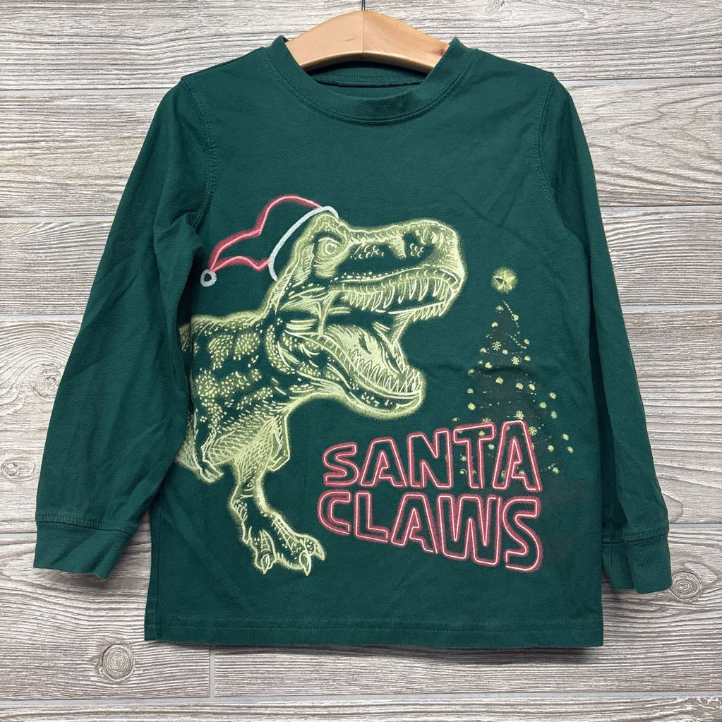 LS Shirt Dinosaur W/ Santa Hat 5