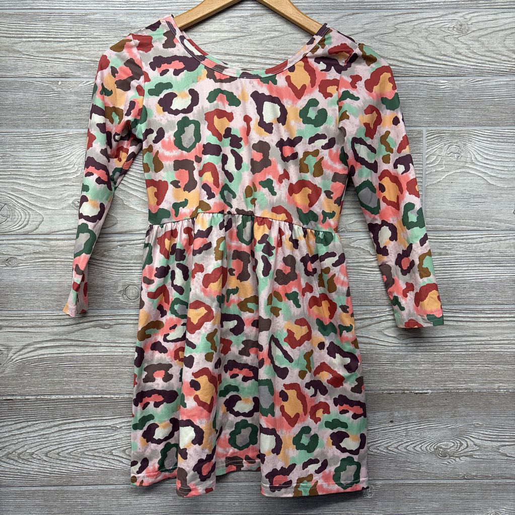 LS Dress Animal Print 8-9