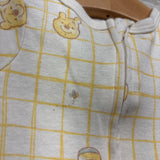 Grid Romper Winnie The Pooh Nb
