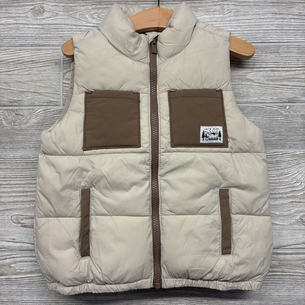 Puffer Vest Let's Play Outside 3t