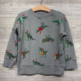 Waffle Knit Shirt Dinosaurs Wrapped In Lights 3t