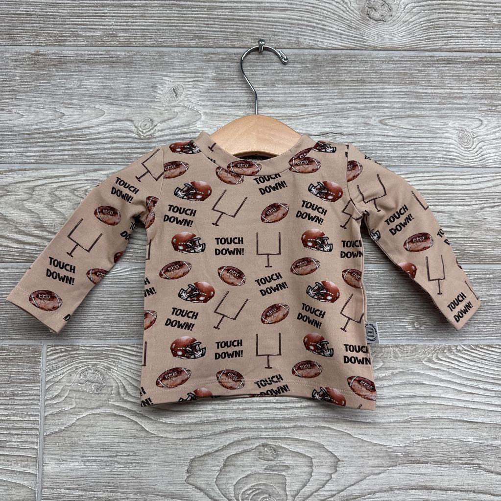 NEW Bamboo LS Shirt Touch Down Football 0-3m