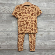 NEW Bamboo 2 Pc Pj Set Wanted Western 3t