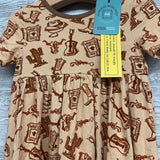 NEW Bamboo 2 Pc Dress & Short Set Wanted Western 2t