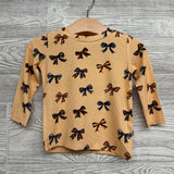 NEW Bamboo Ribbed LS Shirt Bows 9-12M