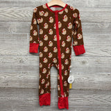 NEW Bamboo Santa Sleeper Animal Print 2t