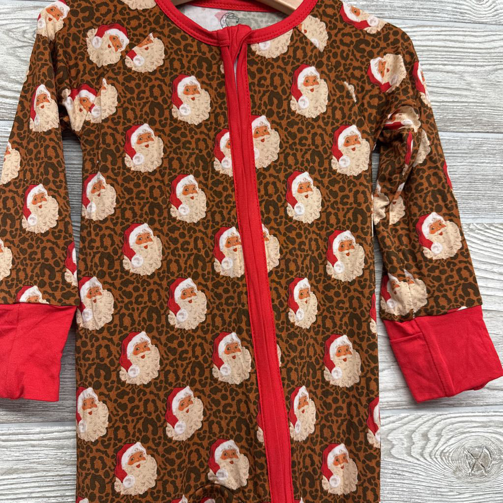 NEW Bamboo Santa Sleeper Animal Print 2t