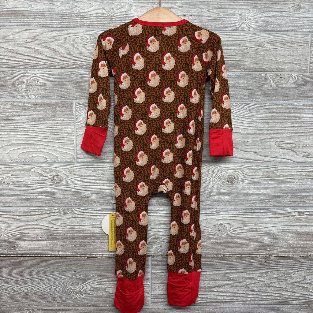 NEW Bamboo Santa Sleeper Animal Print 2t