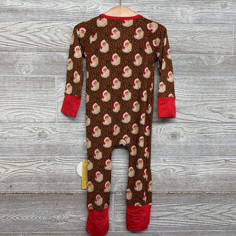 NEW Bamboo Santa Sleeper Animal Print 2t