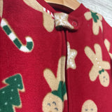 Blanket Sleeper Gingerbread Men Trees 6-9M