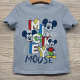 Shirt Block Letters Mickey Mouse 5T