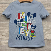 Shirt Block Letters Mickey Mouse 5T