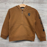 1/4 Zip Pullover W/ Hood Kangaroo Pocket 3T