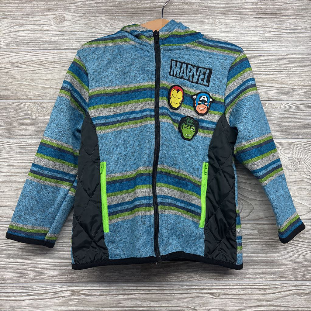 Full Zip Jacket Stripes Supderheroes 4T