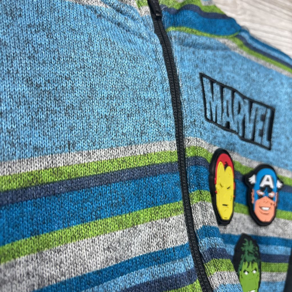 Full Zip Jacket Stripes Supderheroes 4T