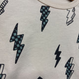 LS Shirt Checker Lightning Bolts 5T