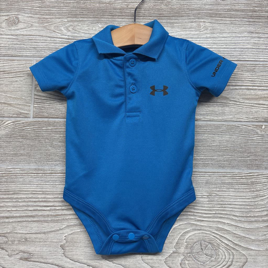 Active Henley Polo Bodysuit UA 0-3M