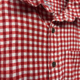 LS Button Up Flannel Shirt Gingham 10-12