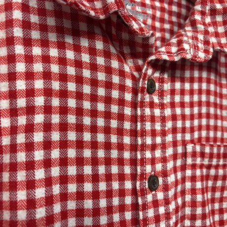 LS Button Up Flannel Shirt Gingham 10-12