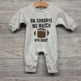 LS Outfit On Sundays We Watch Football With Daddy 0-3M