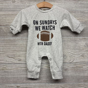 LS Outfit On Sundays We Watch Football With Daddy 0-3M