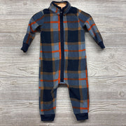 LS Plaid Fleece Outfit 9M