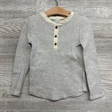 Plaid Shacket & LS Waffle Knit Henley Shirt 4T