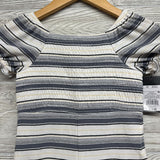 NEw Smocked Ribbed Outfit Stripes 3T