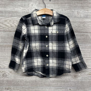 LS Plaid Button Up Flannel Shirt Chest Pocket 3T