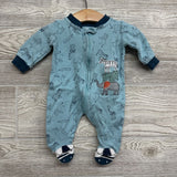 Sleeper Zebra Hippo Elephant 0-3M