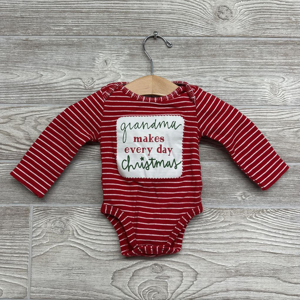 LS Bodysuit Grandma Makes Everyday Christmas 0-6M