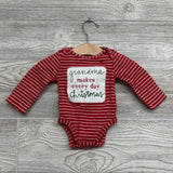 LS Bodysuit Grandma Makes Everyday Christmas 0-6M
