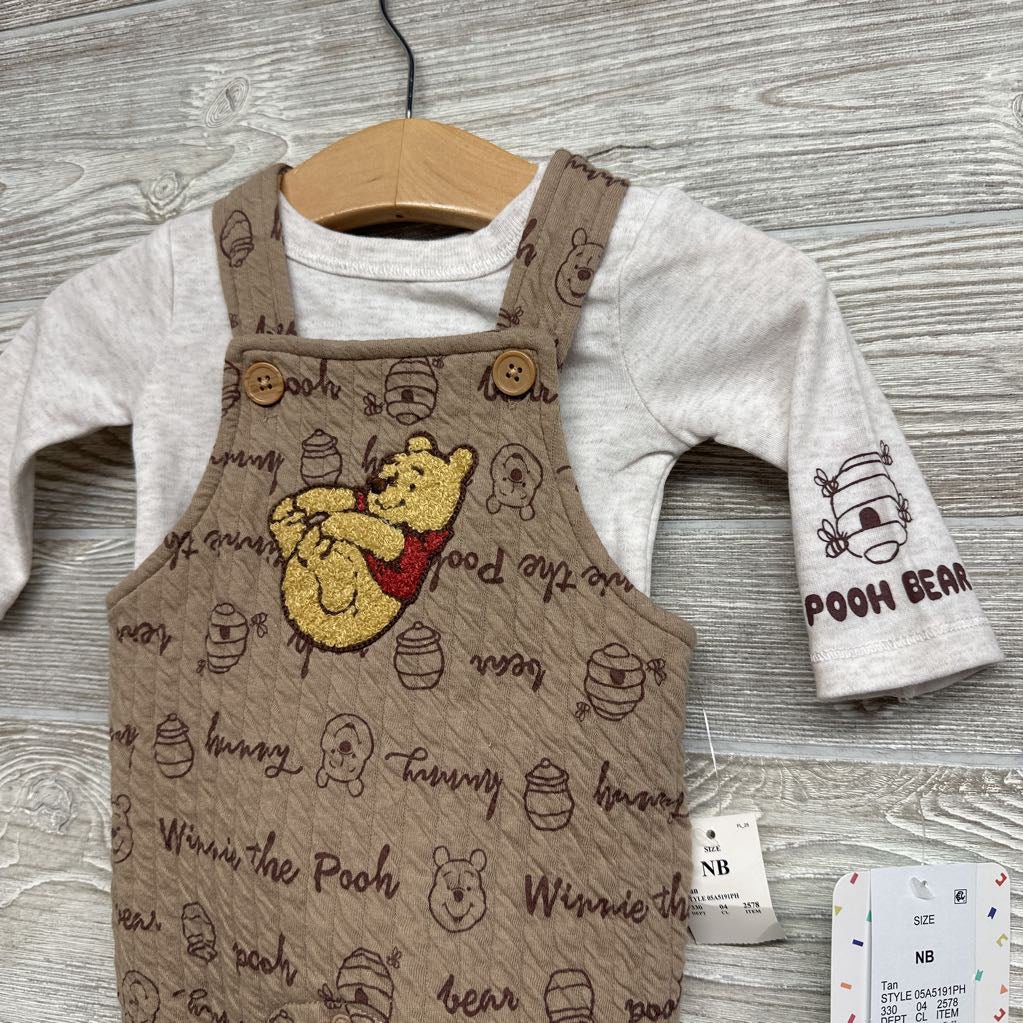NEW LS Bodysuit & Overalls Pooh NB