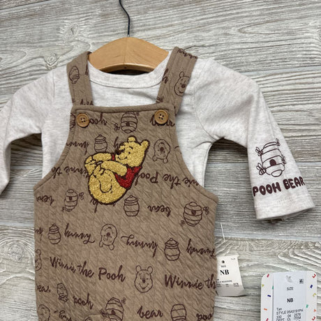 NEW LS Bodysuit & Overalls Pooh NB