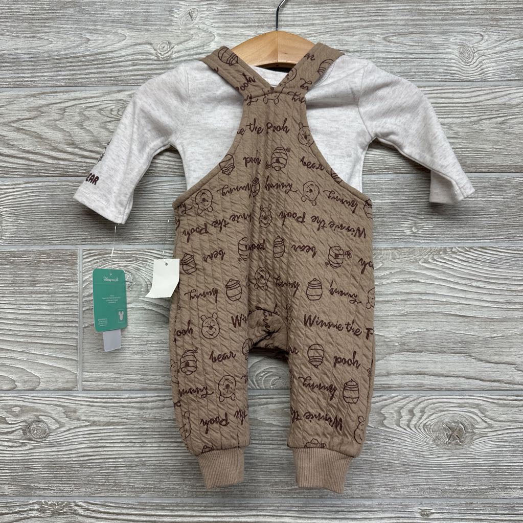 NEW LS Bodysuit & Overalls Pooh NB