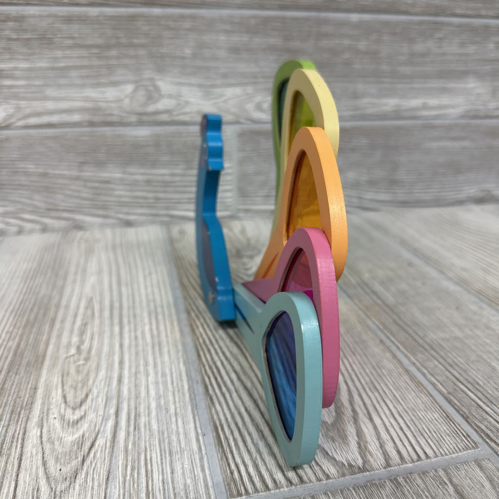 Wooden Peacock Colors