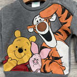Weathered Crewneck Winnie The Pooh, Tiger, Piglet 12M