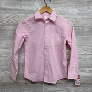 NEW Button Up Dress Shirt Gingham 8