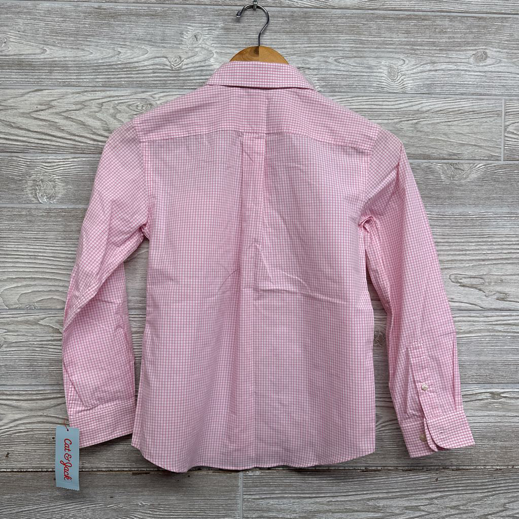 NEW Button Up Dress Shirt Gingham 8