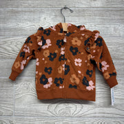 NEW Fleece Jacket Flowers 6M