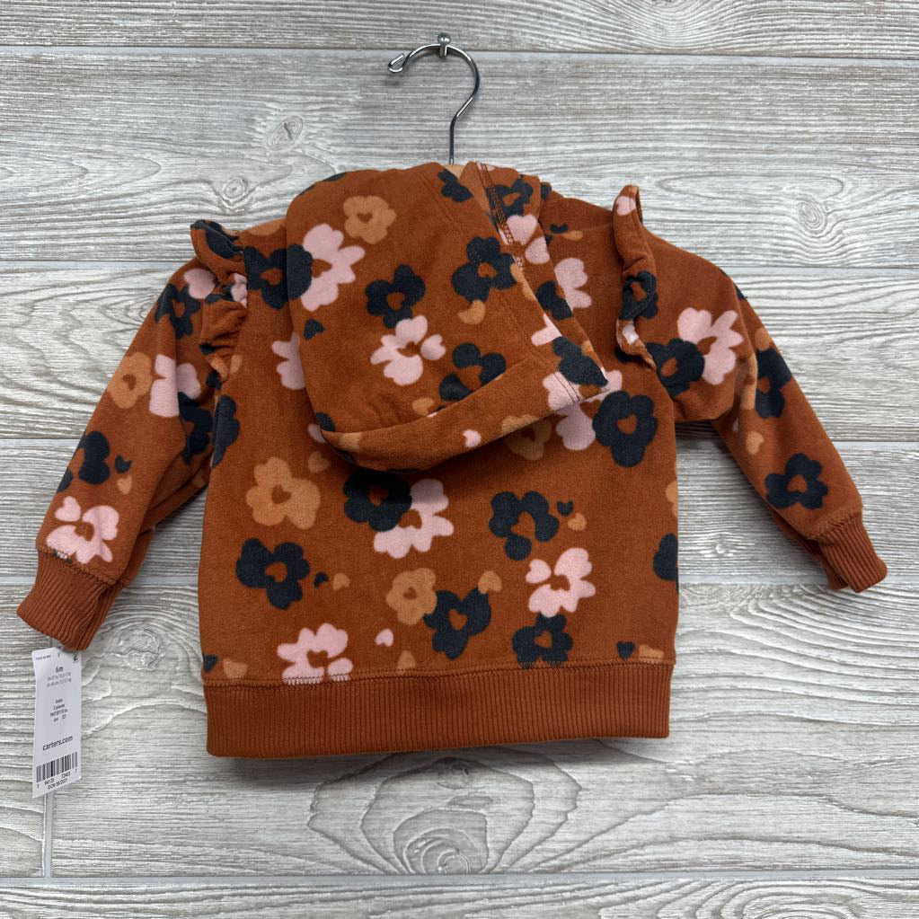 NEW Fleece Jacket Flowers 6M