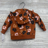 NEW Fleece Jacket Flowers 6M