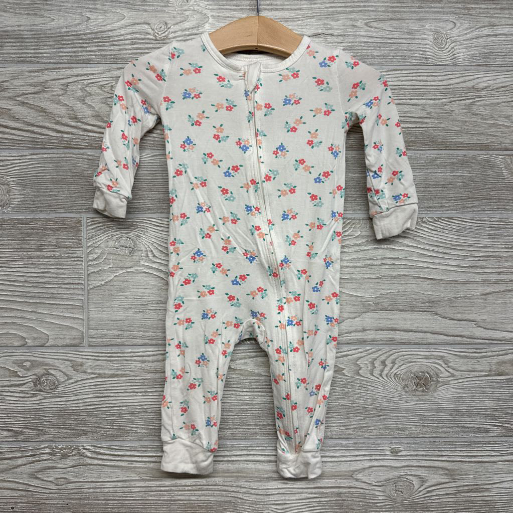 Modal Footless Sleeper Flowers 9M