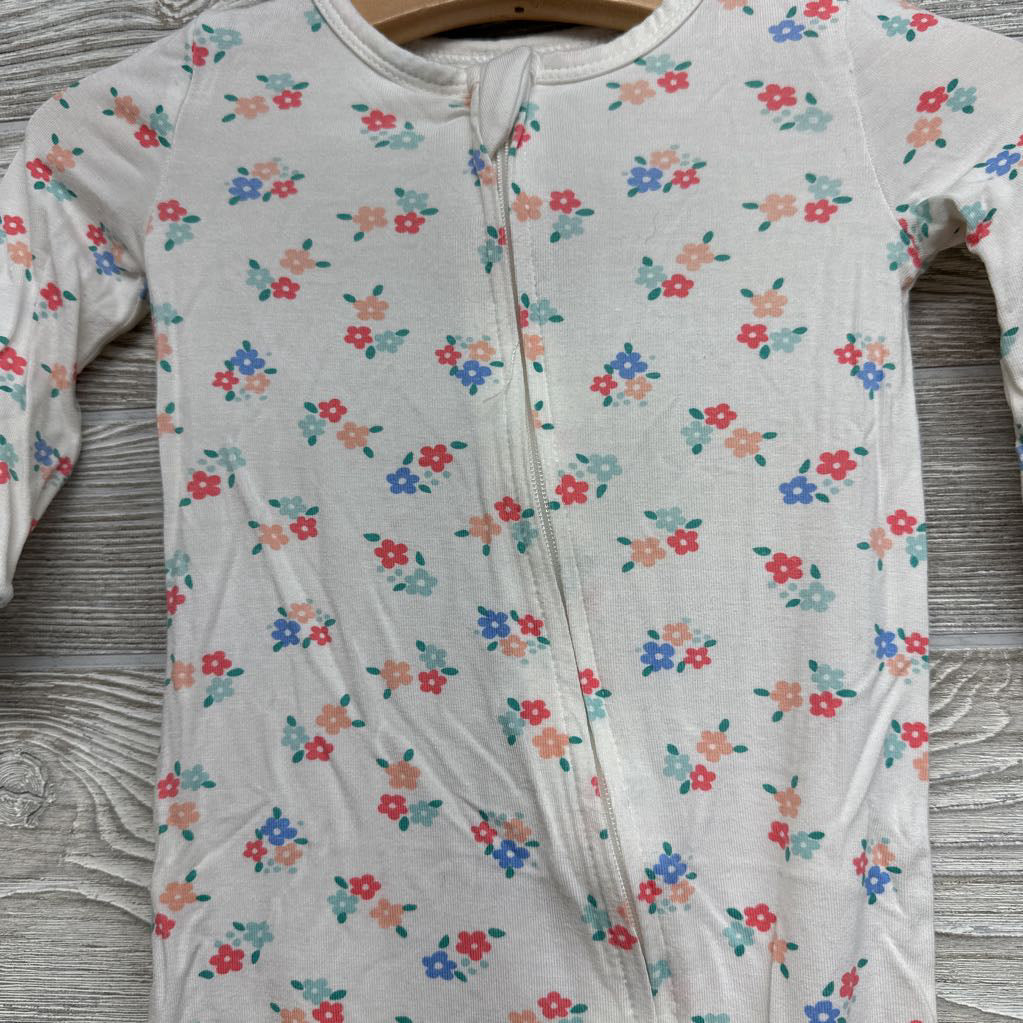 Modal Footless Sleeper Flowers 9M