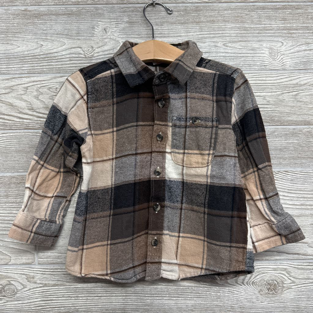 Flannel Button Up Shirt 3t