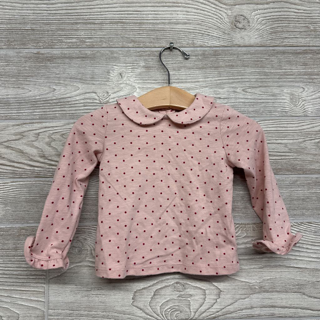 Denim Skirtall & Shirt Polka Dots 12M