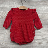 Flutter Sleeve Bubble Romper Polka Dots 12-18M*