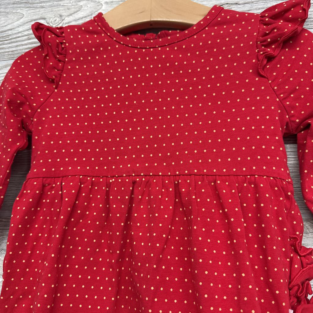 Flutter Sleeve Bubble Romper Polka Dots 12-18M*