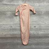 Side Snap Gown Flowers 0-3M