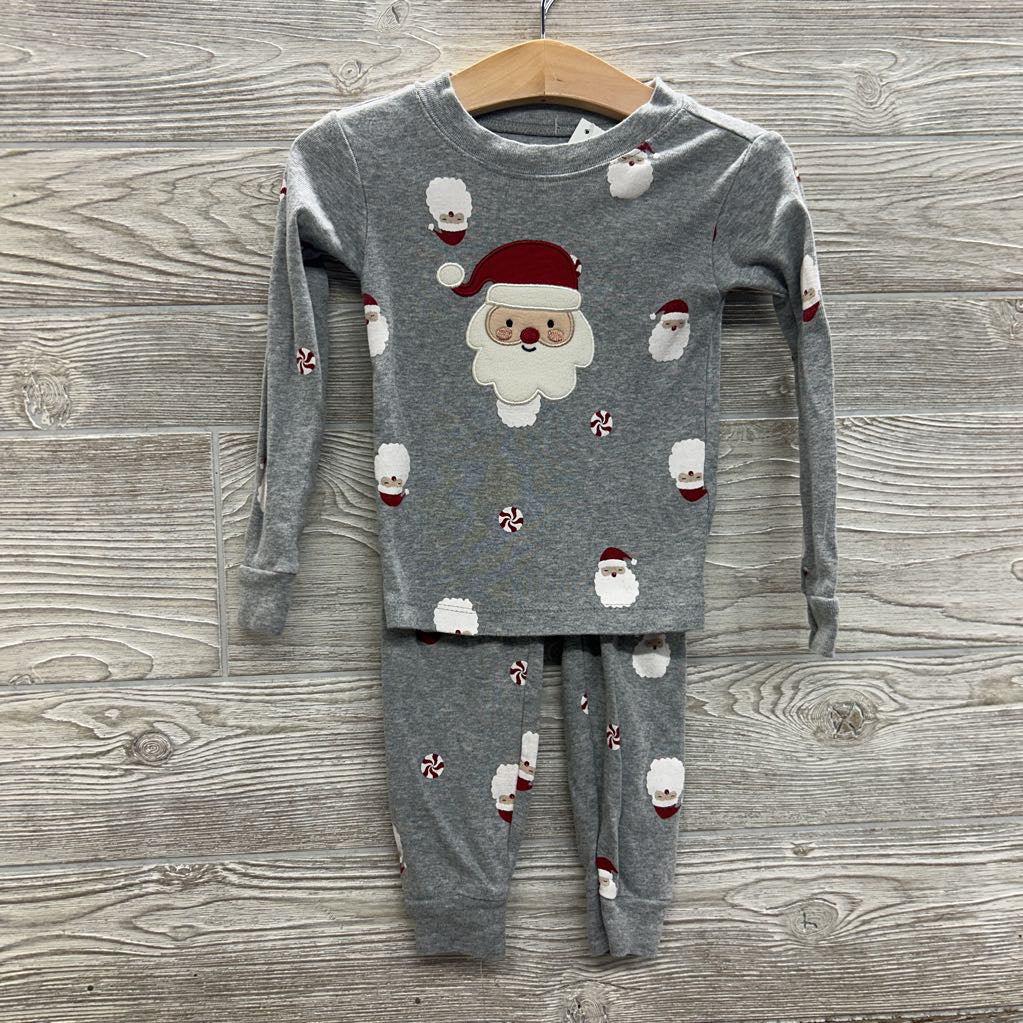 2 Pc LS PJs Santas 2T